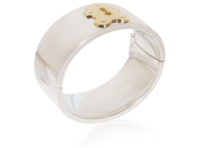 Pulsera Wide Lock de Oro Amarillo y Plata de Ley Tiffany & Co. - vista 2