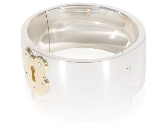 Pulsera Wide Lock de Oro Amarillo y Plata de Ley Tiffany & Co. - vista 3
