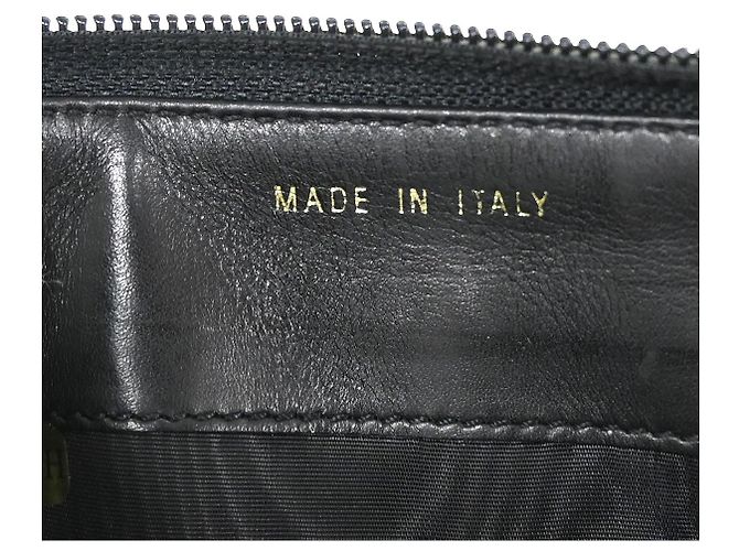 Chanel Portefeuille lang CC Logo Kalbsleder MM Schwarz - Ansicht 4