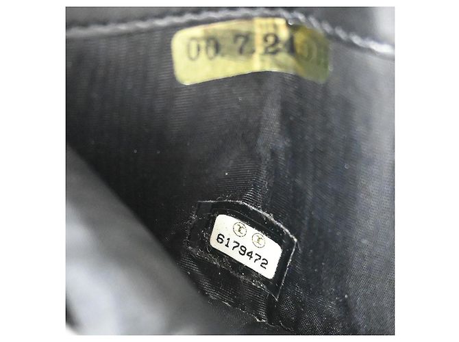 Chanel Portefeuille lang CC Logo Kalbsleder MM Schwarz - Ansicht 5