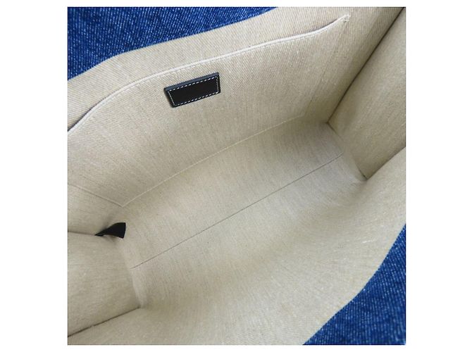 Borsa Tote Woody Medium Chloé Bianco Blu - Ansicht 15