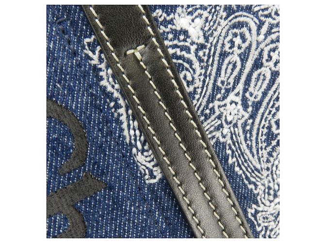 Borsa Tote Woody Medium Chloé Bianco Blu - Ansicht 9