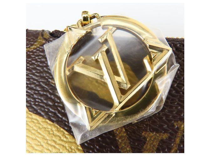 Borsa Tote Louis Vuitton Neverfull MM Marrone Nero Argento D'oro - vista 13