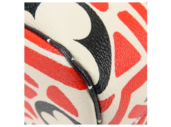 Bolso Tote Louis Vuitton Neverfull MM Negro Blanco Roja - vista 12