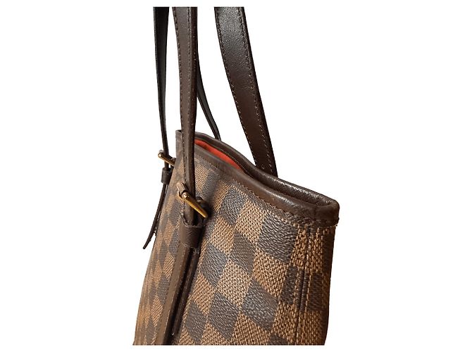Louis Vuitton Damier Bucket Marrone - vista 5
