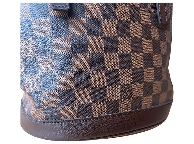 Louis Vuitton Damier Bucket Marrone - vista 6