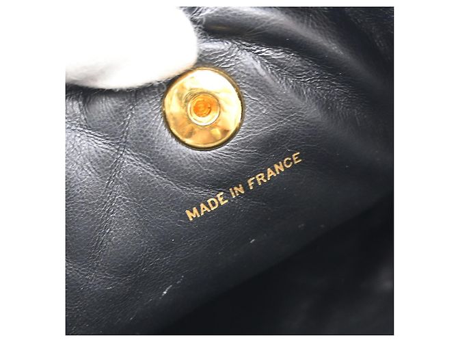 Chanel Vintage CC Pocket gestepptes Lammleder Small Schwarz - Ansicht 4