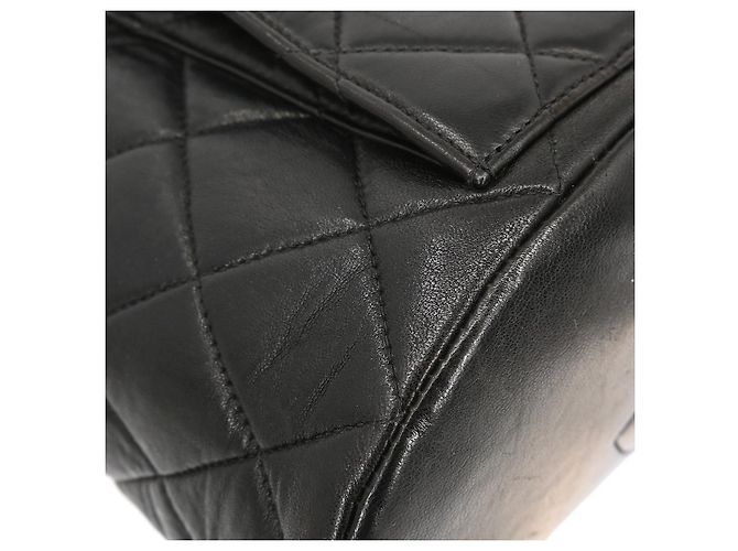 Chanel Vintage CC Pocket gestepptes Lammleder Small Schwarz - Ansicht 6