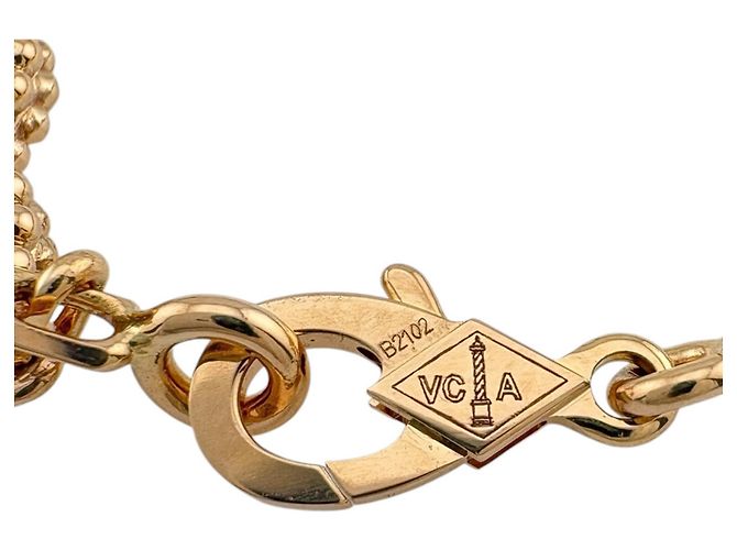 Bracciale charm Vintage Enhambra Van Cleef & Arpels D'oro - vista 5