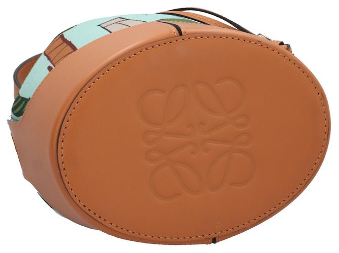 Borsa Balloon della Collezione Loewe Paula's Ibiza Marrone Blu - vista 5