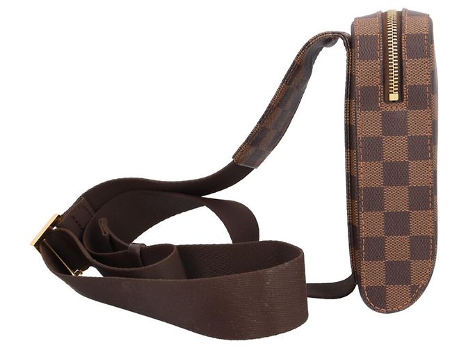 Borsa a tracolla Louis Vuitton Geronimos Damier Marrone - vista 5