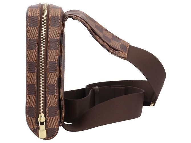 Borsa a tracolla Louis Vuitton Geronimos Damier Marrone - vista 6