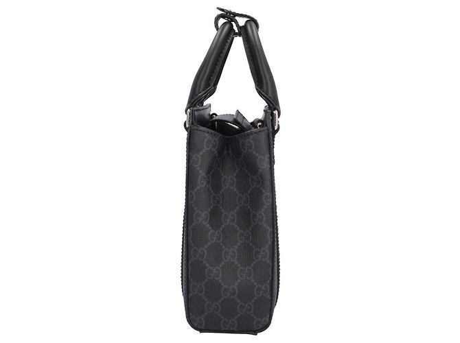 Mini borsa a tracolla Gucci GG Supreme Canvas Marrone Nero - vista 4