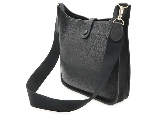 Hermès Borsa a Spalla Hermes Evelyne I PM Nero - vista 3