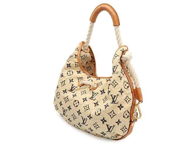 Borsa a spalla Louis Vuitton Cruise Line Bulle MM Beige - vista 3