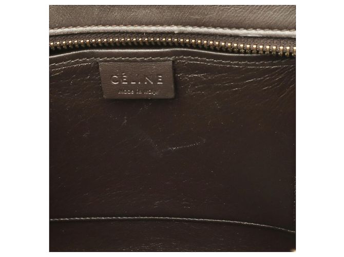 Céline Borsa Celine Luggage Nano Shopper Marrone Rosso Bordò Marrone scuro - vista 10