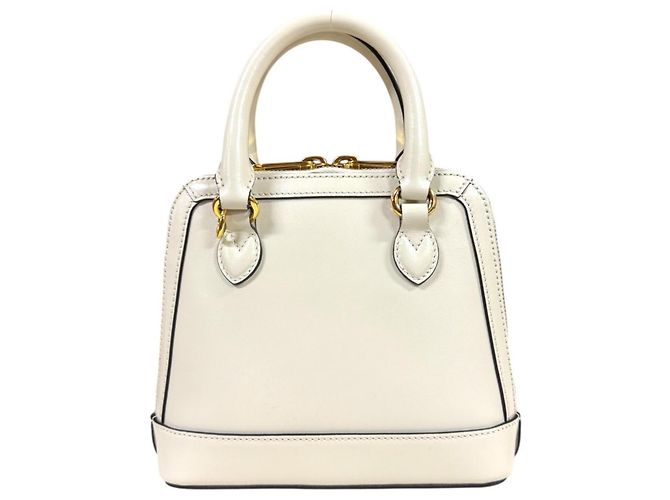 Borsa a tracolla Gucci Horsebit 1955 in pelle bianca Bianco - vista 3