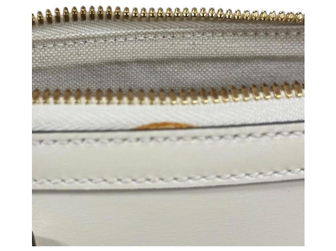 Borsa a tracolla Gucci Horsebit 1955 in pelle bianca Bianco - vista 8