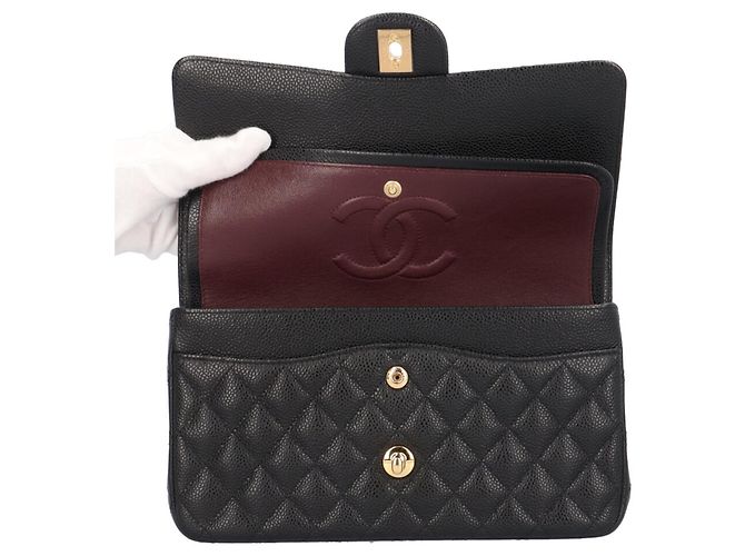 Bolsa de Ombro Chanel W-Flap 25 Matelassé Preto - vista 9