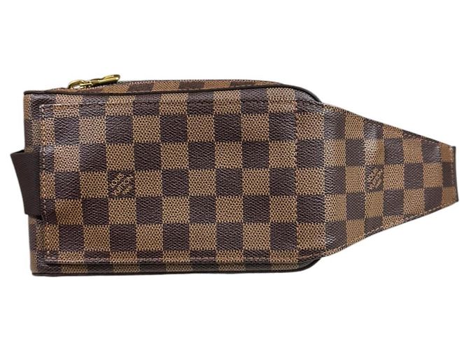 Borsa a tracolla Louis Vuitton Geronimos Damier Marrone - vista 3