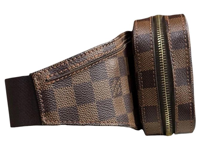 Borsa a tracolla Louis Vuitton Geronimos Damier Marrone - vista 4