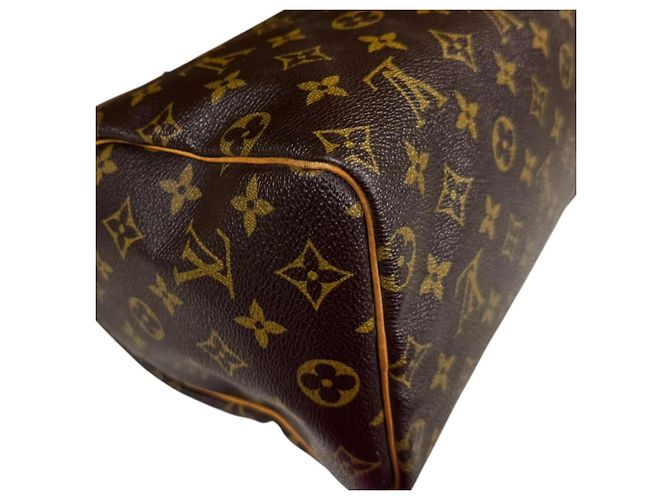 Borsa Louis Vuitton Speedy 25 Monogram Marrone - vista 11