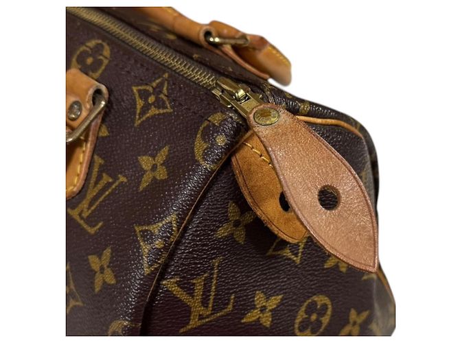 Borsa Louis Vuitton Speedy 25 Monogram Marrone - vista 13