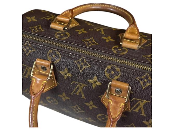 Borsa Louis Vuitton Speedy 25 Monogram Marrone - vista 17