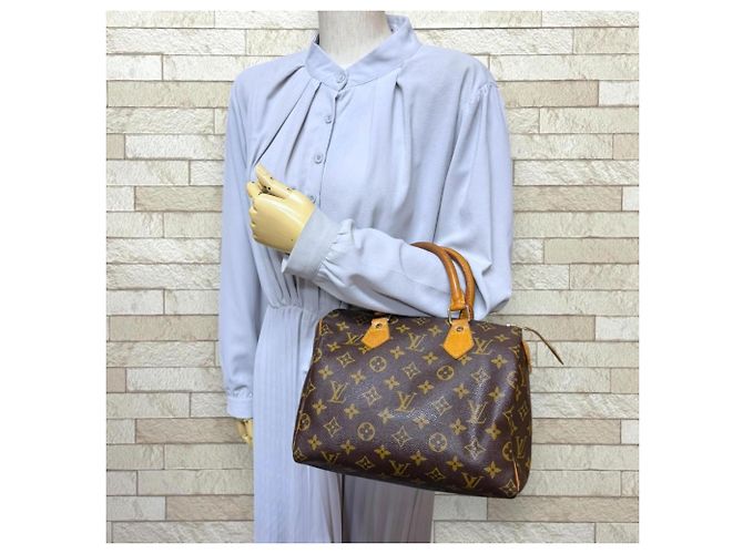 Borsa Louis Vuitton Speedy 25 Monogram Marrone - vista 2