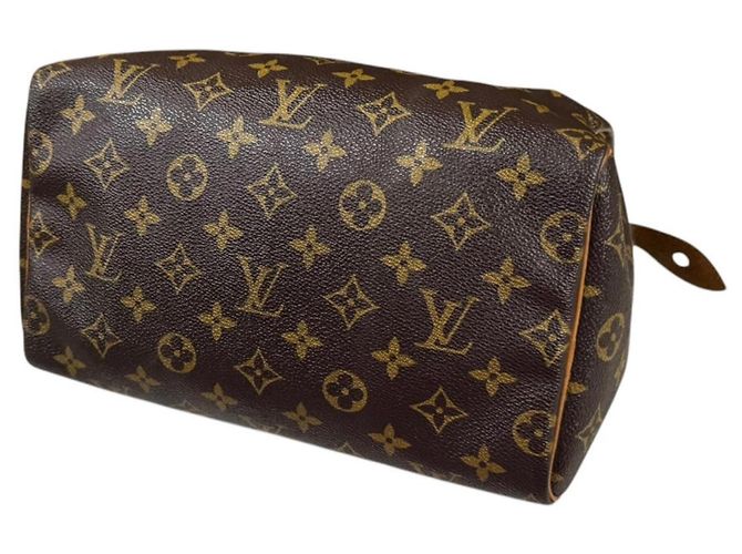 Borsa Louis Vuitton Speedy 25 Monogram Marrone - vista 5