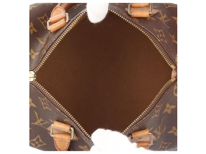 Borsa Louis Vuitton Speedy 25 Monogram Marrone - vista 6