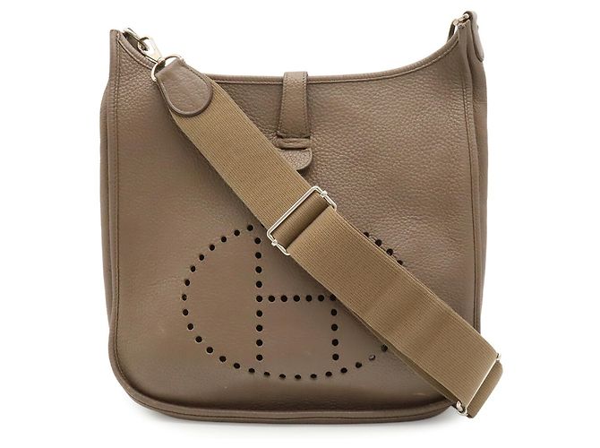 Hermès Borsa a tracolla Hermes Evelyne 3 III GM Grigio Taupe - vista 2
