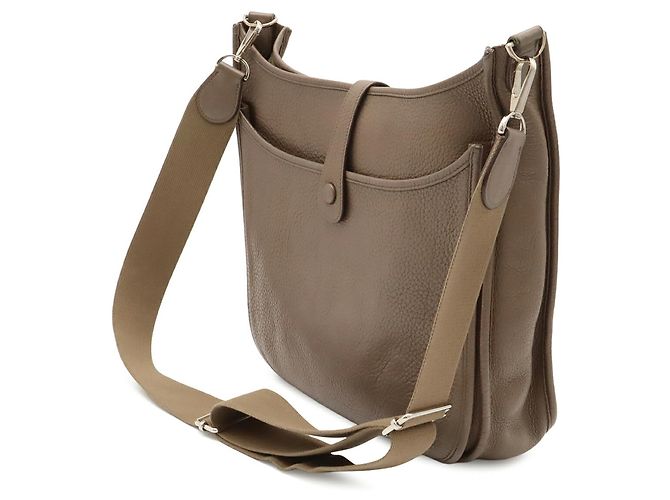 Hermès Borsa a tracolla Hermes Evelyne 3 III GM Grigio Taupe - vista 3
