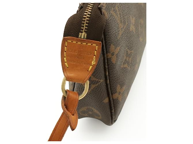 Borsa Louis Vuitton Monogram Pochette Accessoires Marrone Monogramma - vista 6