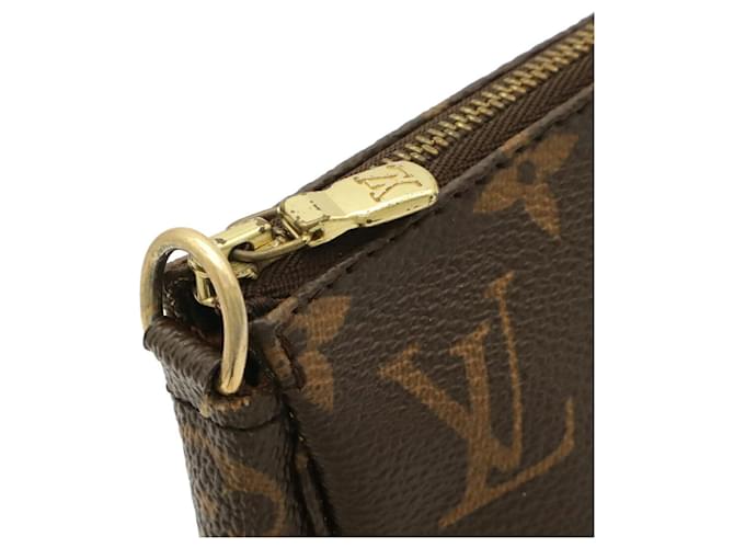 Borsa Louis Vuitton Monogram Pochette Accessoires Marrone Monogramma - vista 7