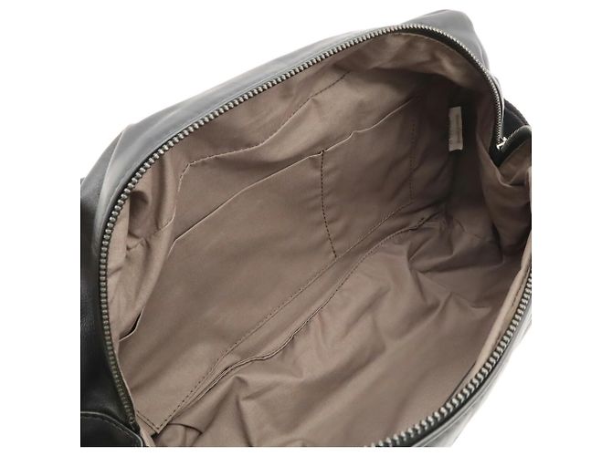 Borsa a tracolla in pelle nera Bottega Veneta Nero - vista 9