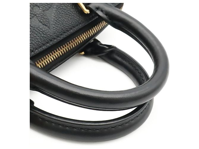 Borsa Louis Vuitton Monogram Empreinte Speedy Bandoulière 20 Nero - vista 5