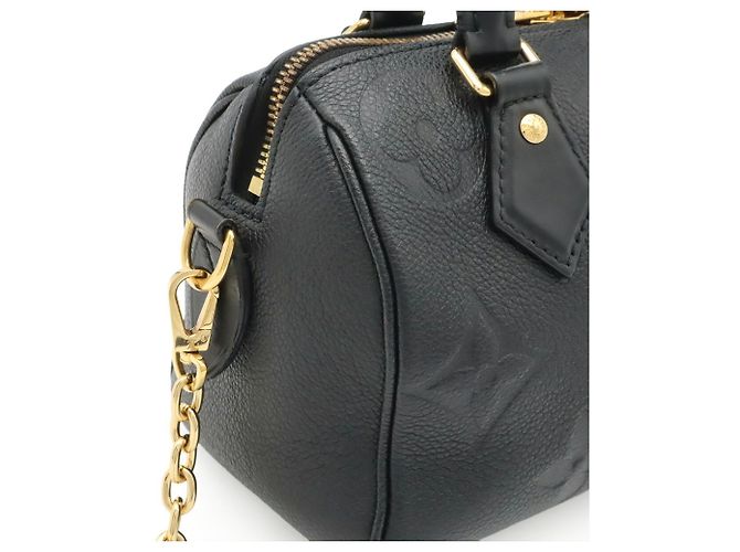 Borsa Louis Vuitton Monogram Empreinte Speedy Bandoulière 20 Nero - vista 8