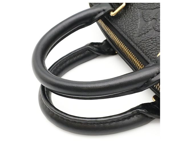 Borsa Louis Vuitton Monogram Empreinte Speedy Bandoulière 20 Nero - vista 5