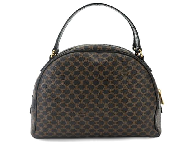 Céline Borsa Celine Macadam Nera e Marrone Nero - vista 2