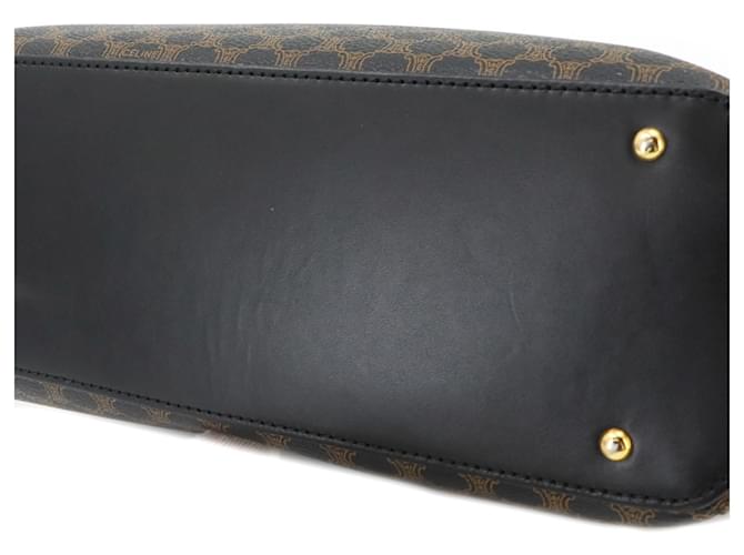 Céline Borsa Celine Macadam Nera e Marrone Nero - vista 8