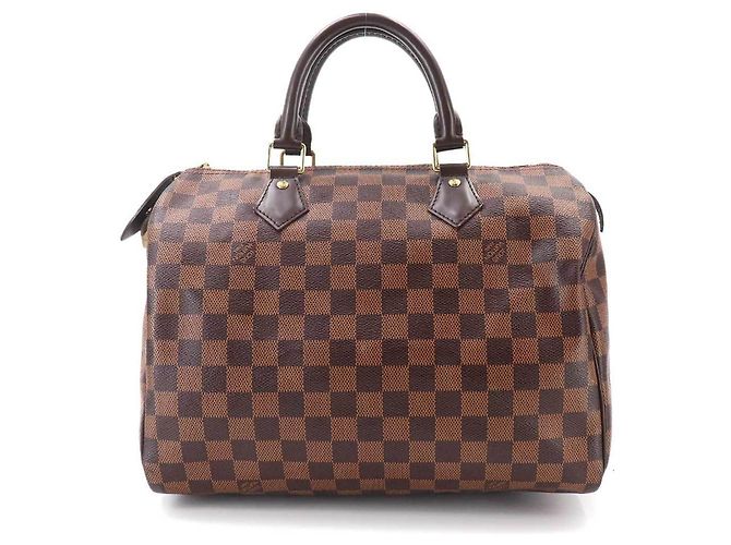 Borsa Louis Vuitton Speedy 30 Damier Marrone Damier ebene - vista 2