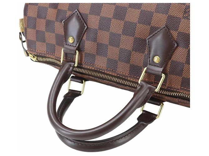 Borsa Louis Vuitton Speedy 30 Damier Marrone Damier ebene - vista 5