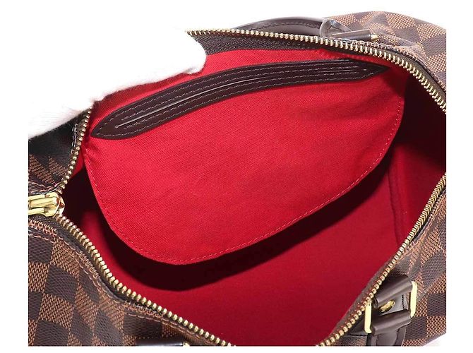 Borsa Louis Vuitton Speedy 30 Damier Marrone Damier ebene - vista 7