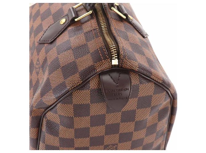 Borsa Louis Vuitton Speedy 30 Damier Marrone Damier ebene - vista 9