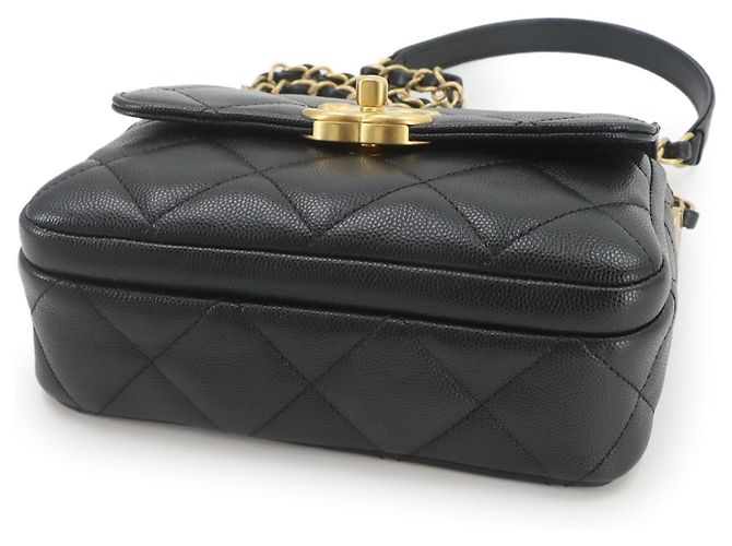 Chanel Matelasse Mini Flap Chain Shoulder Handbag Black - view 5
