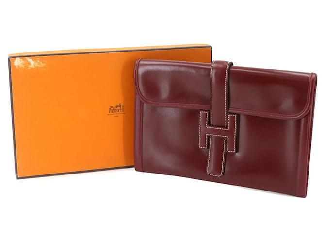 Hermès Clutch Hermes Jige PM Bordò - vista 2