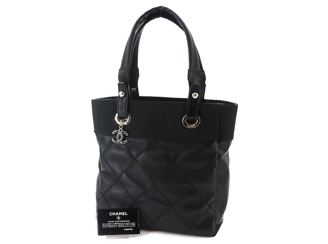 Borsa Tote Chanel Paris Biarritz PM Nero - vista 2