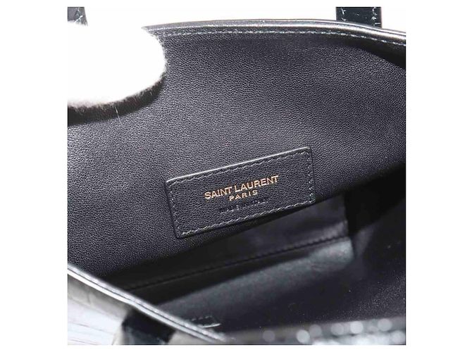 Borsa a tracolla e a mano 2-way Mini Toy di Saint Laurent Nero - vista 7