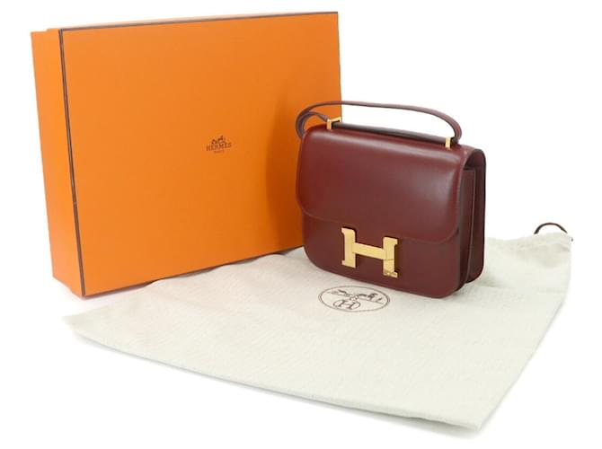 Hermès Borsa a tracolla Hermes Constance 3 Mini 18 Rosso - vista 2